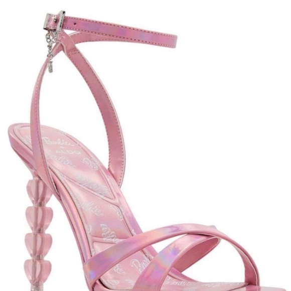 Barbie Shoes - Iridescent Heart Heel Dress Sandals by Aldo. Brand new in box. - Picture 6 of 6